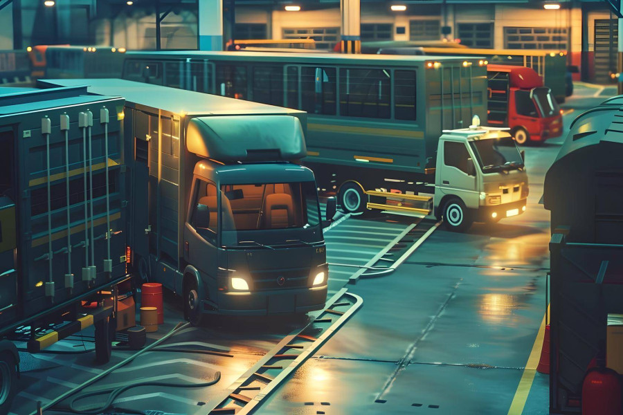 Który środek transportu wewnętrznego charakteryzuje się ruchem ciągłym?